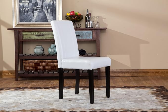 NicBex Haerin-SD-00163-LWJ Dining Chairs, 21"x16.5"x35.5", White - LeafyLoom