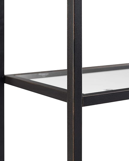 Crosley Furniture Aimee Etagere Bookcase, Oil-Rubbed Bronze - LeafyLoom