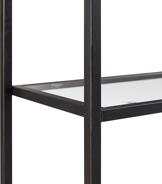 Crosley Furniture Aimee Etagere Bookcase, Oil-Rubbed Bronze - LeafyLoom