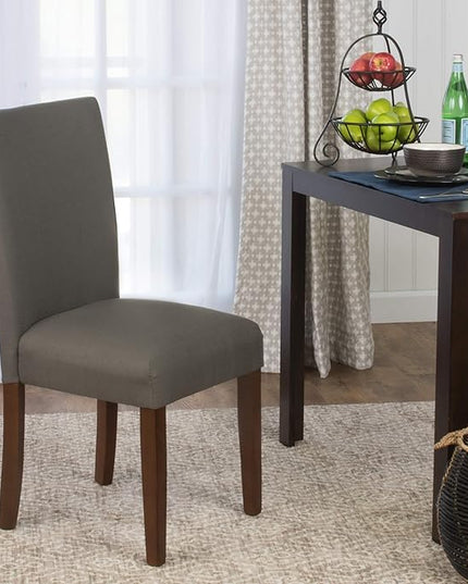 HomePop Parsons Classic Upholstered Accent Dining Chair, Single Pack, Brown - LeafyLoom