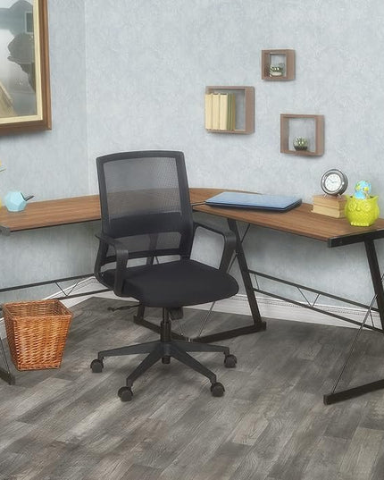 Regency Home Corner Desk, 60 inch, Urban Walnut - LeafyLoom