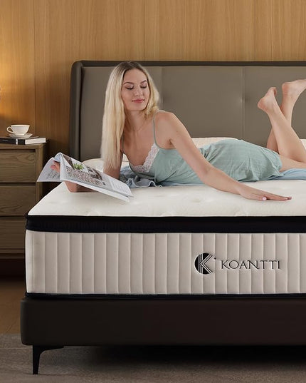 Full Size Mattresses,10 Inch Hybrid Full Mattress in a Box with Memory Foam & Individual Pocket Spring for Edge Support,Pressure Relief,Medium Firm White Full Mattress,CertiPUR-US. - LeafyLoom