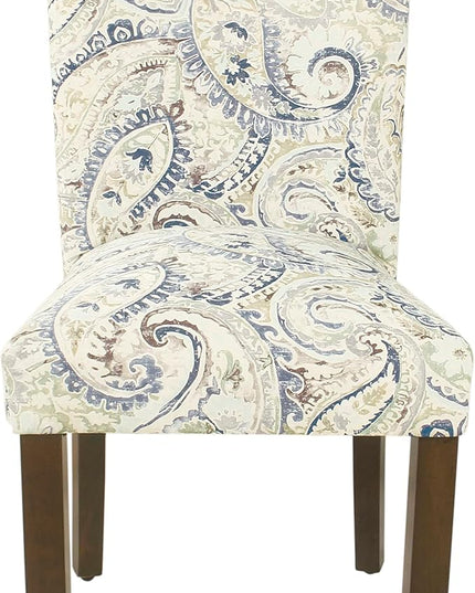 HomePop Parsons Classic Dining Room Tables and Chairs, Pack of 2, Blue Velvet - LeafyLoom