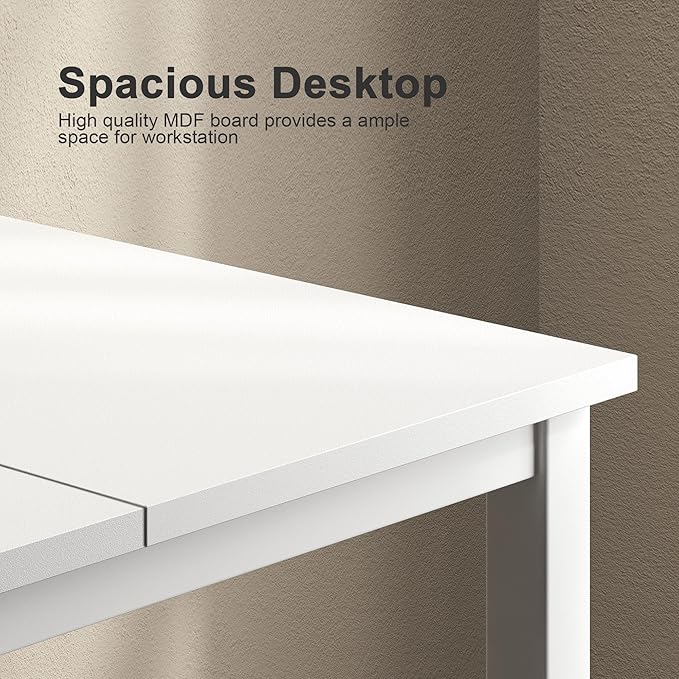 Need Large Computer Desk 70.8 x 23.6 inches Conference Table Large Office Desk Writing Table Workstation for Home Office,White 10FJGSAC3-180WW-60-ND - LeafyLoom
