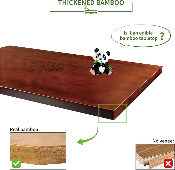 DALUOBO Laptop Table for Rotatable Adjustable Removable Leg for Sofa Wall or Caravan Camper Van RV and Sit to Stand Height Adjustable Home and Office Desk Frames - LeafyLoom