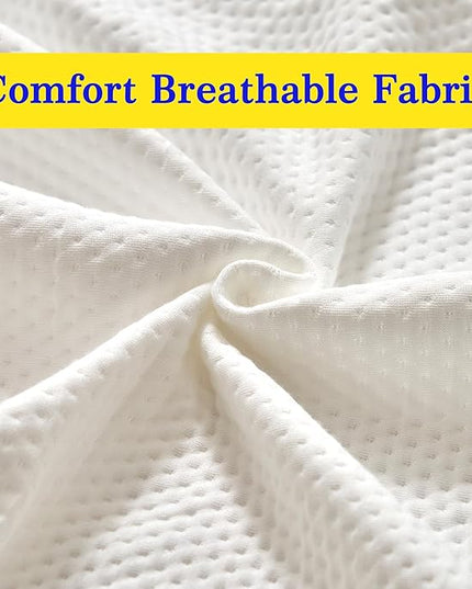 Bed Wedge Pillow for Headboard Gap Bed Mattress Gap Filler (0-8'') Memory Foam Bed Crack Headboard Pillow Stopper to Close The Gap Between Headboard Wall and Mattress Space Filler Queen - LeafyLoom