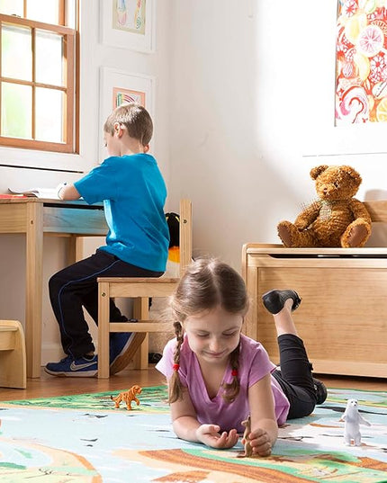 Melissa & Doug Wooden Lift-Top Desk & Chair - Honey - LeafyLoom