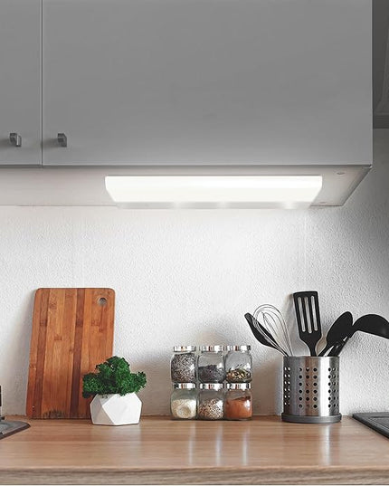 Feit Electric Under Cabinet Lighting 20" LED Light Fixture, Works with Alexa/Google Home, Frost Lens Kitchen Cupboard Night Light, Linkable up to 8, 20 Watts, 90 CRI, 1500 Lumens, White UCL24/CCTCA/AG FeitElectricCompany
