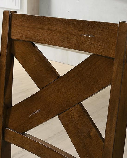 NicBex Haerin-SD-00152-LWJ Dining Chairs, 18.5"x17"x39.5", Deep Brown - LeafyLoom