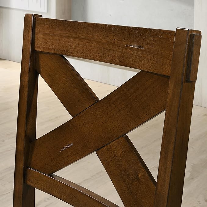 NicBex Haerin-SD-00152-LWJ Dining Chairs, 18.5"x17"x39.5", Deep Brown - LeafyLoom