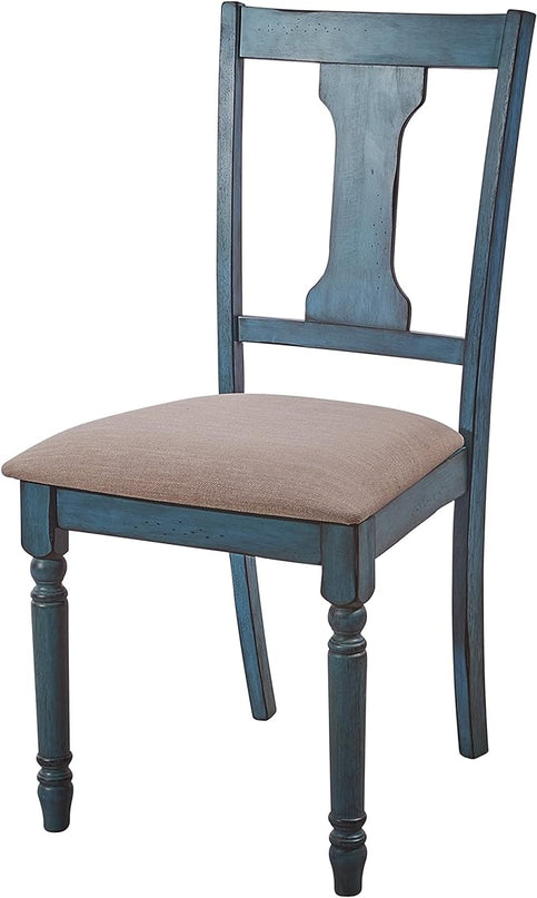 Powell Furniture Willow, Teal Blue, Set of 2 Side Chair, - LeafyLoom
