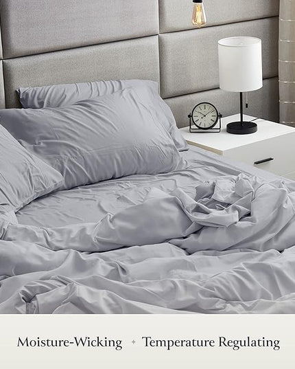 BELADOR Silky Soft King Sheet Set - 6 Piece Bed Sheets for King Size Bed, Secure-Fit Deep Pocket Sheets with Elastic, Breathable Hotel Sheets & Pillowcase Set, Wrinkle Free Oeko-Tex Sheets - LeafyLoom