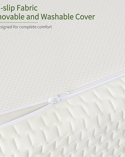 Queen Mattress, 6 Inch Gel Memory Foam Mattress for Cool Sleep Pressure Relief Bamboo Breathable Cover Medium Firm Queen Size Mattress in a Box, White, CertiPUR-US Certified - LeafyLoom