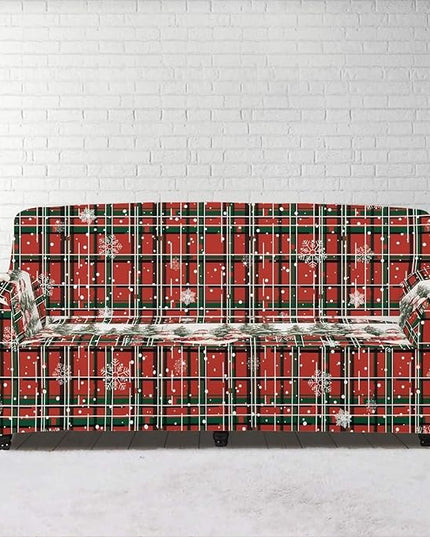 FKELYI Christmas Decorations Sofa Couch Cover Comfortable Furniture Protector Easy Going Stretch Sofa Slipcover with Elastic Bottom XL FKELYI