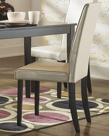 Signature Design by Ashley Kimonte Parsons 19" Dining Room Chair, Set of 2, Ivory - LeafyLoom
