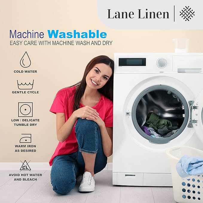 LANE LINEN Split King Sheets for Adjustable Beds - 1000 Thread Count 5 Piece Sheets Set, 100% Egyptian Cotton, Sateen Weave, Cool Breathable & Soft, 2 Fitted Fits Upto 16" Deep Pockets - Estate Blue - LeafyLoom