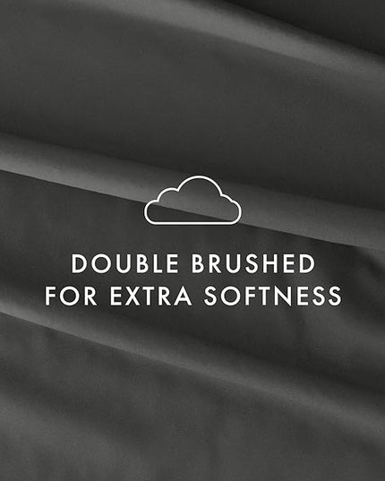 Linen Market Bed Sheets for Queen Size Bed (Gray) - Sleep Better Than Ever with These Soft and Cooling Queen Sheets - Deep Pocket Fits 16" Thick Beds - 4 Piece Queen Sheet Set - LeafyLoom
