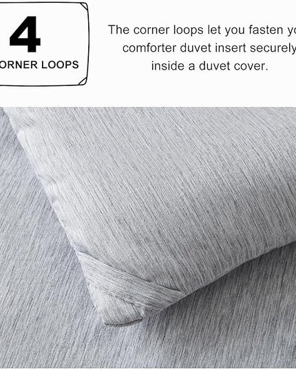 CozyLux Twin/Twin XL Comforter Set Dorm Bedding - 2 Pieces Greyish Green Twin Extra Long Soft Luxury Cationic Dyeing Comforter for College, Breathable Boho Bed Sets with 1 Comforter and 1 Pillow Sham - LeafyLoom