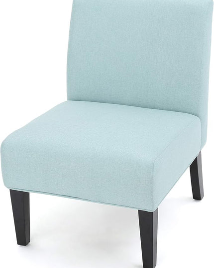 Christopher Knight Home Kassi Fabric Accent Chair, Light Blue - LeafyLoom