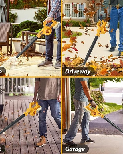 Cordless Leaf Blower for Dewalt 20V Battery Compact Air Blower for Lawn Care Leaf Blowing,Car,Corner Dust Clearing(Tool Only,No Battery) - LeafyLoom