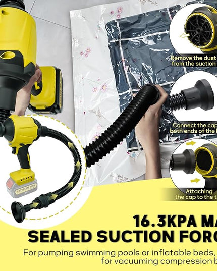 Cordless Dust Blower for Dewalt 20V Battery, Leaf Blower Brushless Handheld Inflator Cleaner Duster, for Cleaning,Inflating, Vacuum Compression - LeafyLoom