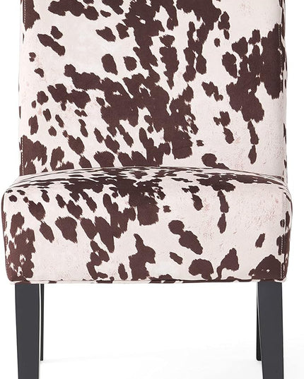 Christopher Knight Home Kassi Fabric Accent Chairs, 2-Pcs Set, Milk Cow - LeafyLoom