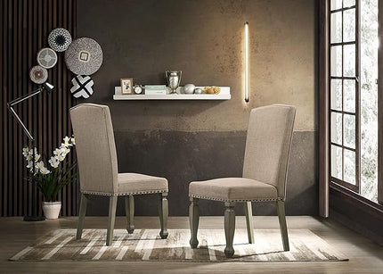 NicBex Haerin-SD-00172-LWJ Dining Chairs, 27.2"x20.9"x40.6", Antique Gray - LeafyLoom