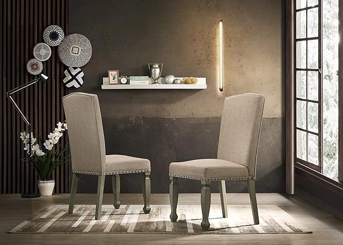 NicBex Haerin-SD-00172-LWJ Dining Chairs, 27.2"x20.9"x40.6", Antique Gray - LeafyLoom