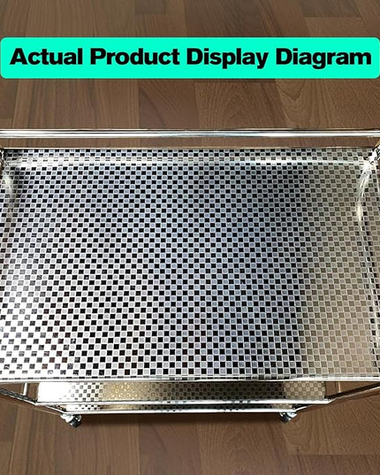 Stainless Steel Cart with Wheels 3 Tier | Stainless Steel Kitchen Cart | Stainless Steel Utility Cart | Metal Cart with Wheels | Suitable for Various Occasions | Movable, Gift tools - LeafyLoom