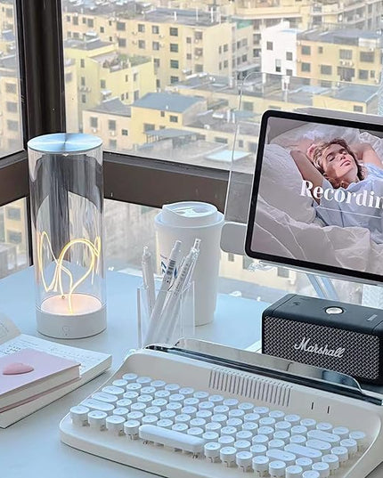 Minimalist Desk Lamp Cordless Table Lamps LED Rechargeable Modern Nightstand Lights Dimmable with 3 Levels for Gaming, Home Office, Bedroom, Living Room, Kitchen, Bar, Restaurant - LeafyLoom