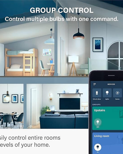 Sengled Alexa Light Bulb, S1 Auto Pairing with Alexa Devices, Smart Light Bulbs That Work with Alexa, Bluetooth Mesh Smart Home Lighting, Daylight 5000K, E26 60W Equivalent, 800LM, 3-Pack Sengled
