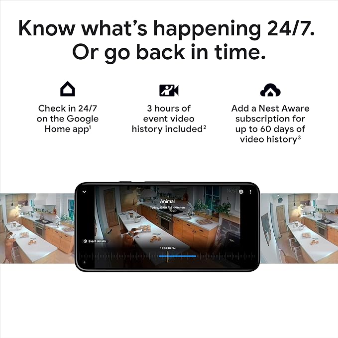 Google Nest Cam Outdoor or Indoor, Battery - 2nd Generation - 1 Pack GoogleLLC