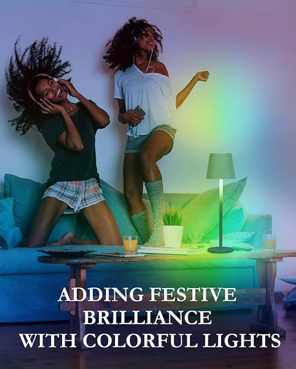 2-Pack RGB Cordless Table Lamp, RGB 8 Modes & Touch Control Rechargeable Battery Desk Lamp, IP54 Waterproof outdoor table lamp for Bedroom/Outdoor/Restaurant/Camping/Bars (Grey) - LeafyLoom