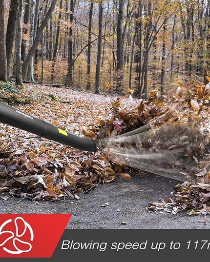 PowerSmart 20V Cordless Leaf Blower with 2 Batteries and Charger, Lightweight & Small Blowers for Benches, Gutters, Lawns (PS76101A), 2024 Version - LeafyLoom
