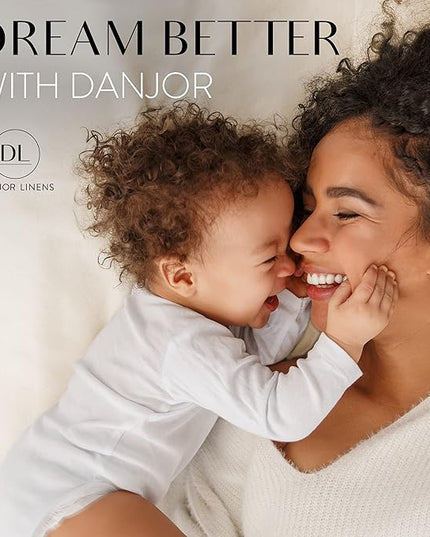 Danjor Linens Twin XL Sheets - Hotel Luxury Essentials Bedding - 4 pc Soft Bedding & Pillowcases Set with Deep Pockets - Breathable Bed Sheets, Wrinkle Free - Cream Sheets - LeafyLoom
