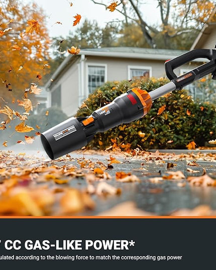 WORX Nitro 40V LEAFJET WG585 Leaf Blower Cordless with Battery & Charger, PowerShare, Blowers for Lawn Care Up to 165 MPH 620 CFM, Lightweight with High-Power Turbine Fan and Brushless Motor - LeafyLoom