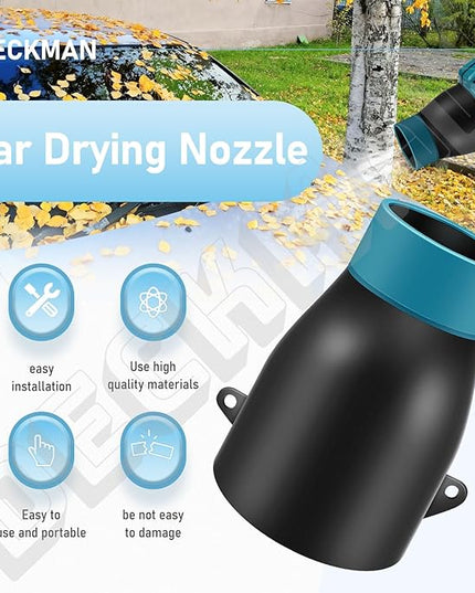 DECKMAN 191L13-5 191B21-6 Blower Nozzle Adapter/197889-6 Flat End Nozzle Attachment/Car Drying Nozzle Compatible with Makita Leaf Blowers XBU03Z XBU03SM1 XBU02Z XBU03 DUB362 - LeafyLoom