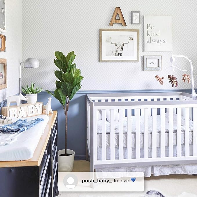 Delta Children Tribeca 4-in-1 Baby Convertible Crib, Grey - LeafyLoom
