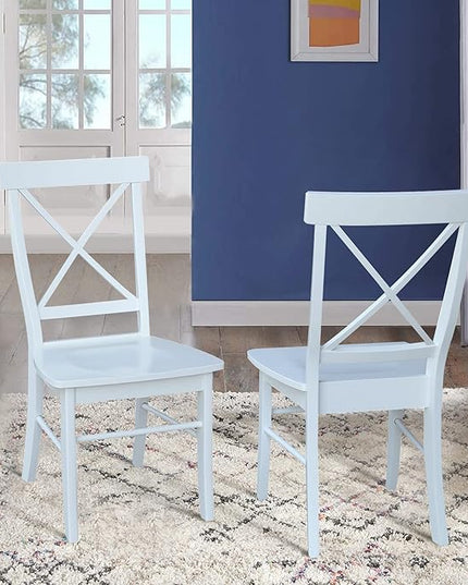 International Concepts X Back Chair, Wood - LeafyLoom