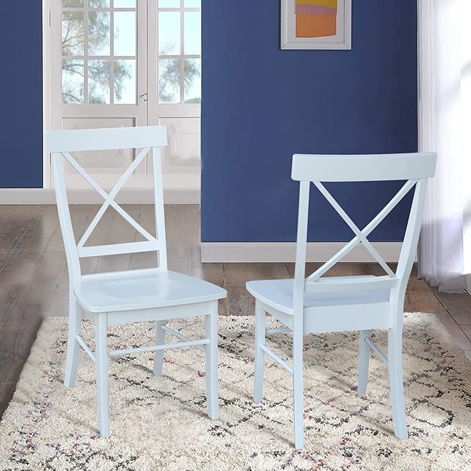 International Concepts X Back Chair, Wood - LeafyLoom