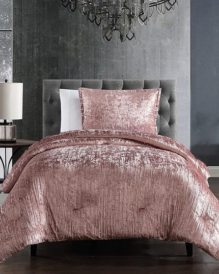Riverbrook Home Turin Comforter Set, Twin, Blush, 2-Piece Set - LeafyLoom