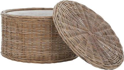 Safavieh Home Collection Coffee Table, Grey, 28.5 in x 28.5 in x 17 in - LeafyLoom