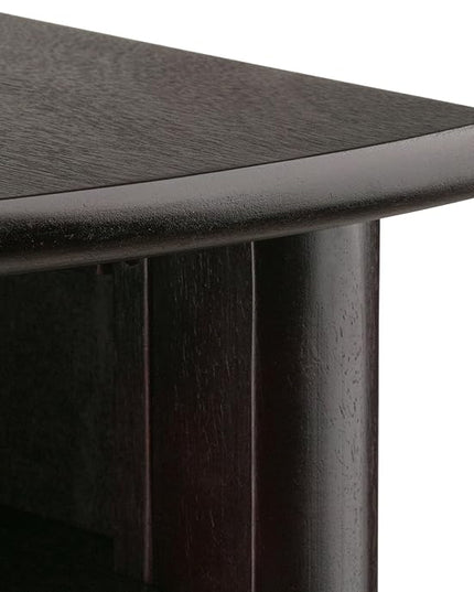 Winsome Liso Corner Desk, Espresso - LeafyLoom