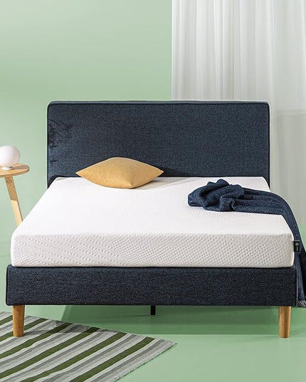 ZINUS Cooling Essential Foam Bed Mattress Conventional, King, White - LeafyLoom