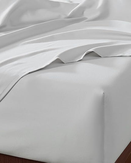 UGG 14046 Alahna Cali King Bed Sheets and Pillowcases 4-Piece Luxury Machine Washable Deep Pockets Wrinkle-Resistant Breathable Cozy Comfort Silky Cooling Sheets, California King, Stone - LeafyLoom