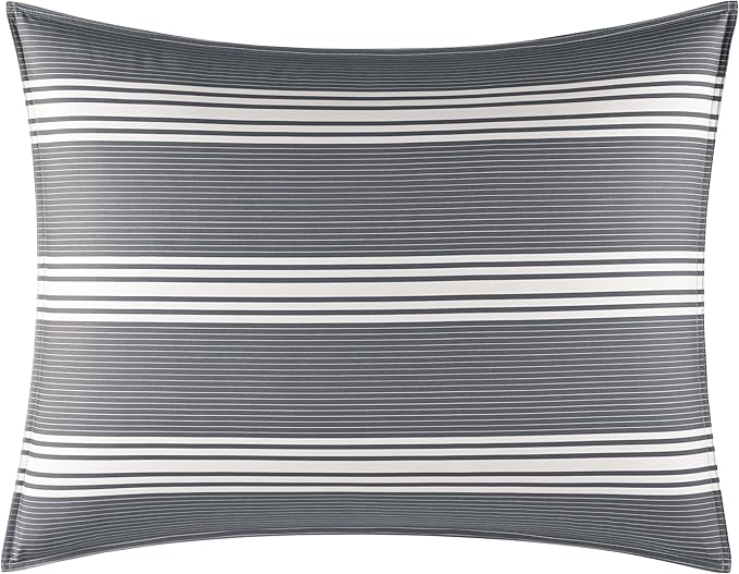 Nautica - Twin Comforter Set, Cotton Reversible Bedding with Matching Sham, Stylish Home Decor, Dorm Room Essentials (Craver Grey, Twin/Twin XL) - LeafyLoom