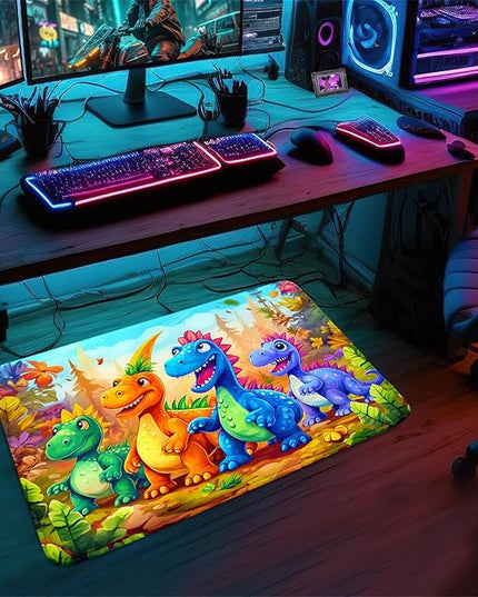 Dinosaur Rug for Boys Room - Colorful Cute Dino Rug for Room Kids Carpet for Bedroom Boys Bedroom Rug Cartoon Dinosaur Rug Cute Dinosaur Rugs for Boys Bedroom,2'×3' - LeafyLoom