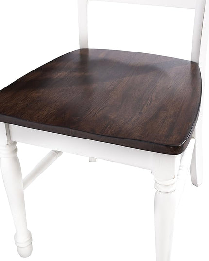 Crosley Furniture Shelby Dining Chairs (Set of 2), Distressed White - LeafyLoom