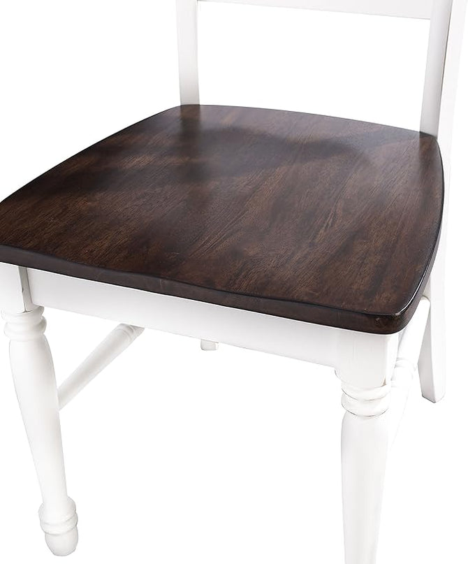 Crosley Furniture Shelby Dining Chairs (Set of 2), Distressed White - LeafyLoom