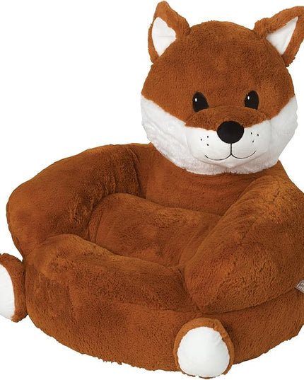 Trend Lab Fox Toddler Chair Plush Character Kids Chair Comfy Furniture Pillow Chair for Boys and Girls, 21 x 19 x 19 inches - LeafyLoom